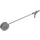 Duplo Drum met Zwart Snaar en Medium Stone Grijs Nozzle (geribbelde trommel) (14786)