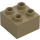 Duplo Or Foncé Mat Brique 2 x 2 (3437 / 89461)