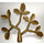 Duplo Flat Dark Gold Plant Tree Leaves, 12 on a Branch (44542)