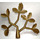 Duplo Flaches dunkles Gold Anlage Baum Blätter, 12 auf ein Branch (44542)