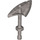 Duplo Flat Silver Axe Square Handle and Hollow Bottom (18018)