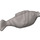 Duplo Flaches Silber Fisch mit dünnem Schwanz (19084 / 31445)