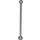 Duplo Flaches Silber Flagpole 1 x 2 x 7 (51708)