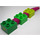 Duplo Green Animal Brick 2 x 2 Body Segments with Flexible Spine (44255)