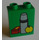 Duplo Groen Steen 1 x 2 x 2 met Lunch Doos zonder buis aan de onderzijde (4066)