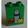 Duplo Green Brick 1 x 2 x 2 with Lunch Box without Bottom Tube (4066)