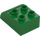 Duplo Green Brick 2 x 3 with Curved Top (2302)