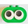 Duplo Green Brick 2 x 4 x 2 Rounded Ends with Two Adjustable eyes