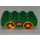 Duplo Green Car Base 2 x 4 with Patterned Wheels (31202)