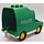 Duplo Green Duplo Van with &quot;Police&quot; and White Wheels