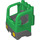 Duplo Groen Truck Cab met Geel Headlights (48124)