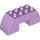 Duplo Lavender Arch Brick 2 x 6 x 2 Curved (11197)