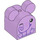 Duplo Lavender Brick 2 x 2 Curved with Ears and Elephant (105433)