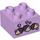 Duplo Lavender Brick 2 x 2 with Acorns and sparkles (3437 / 26416)