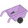 Duplo Lavendel Wheelbarrow med Svart Hjul (74661 / 88205)