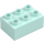 Duplo Light Aqua Brick 2 x 3 (87084)