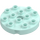 Duplo Light Aqua Round Plate 4 x 4 with Hole and Locking Ridges (98222)