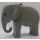 Duplo Light Gray Elephant with Rippled Ears and Movable Head