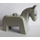 Duplo Light Gray Horse with black eyes
