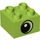 Duplo Lime Brick 2 x 2 with Eye looking right (3437 / 43764)