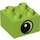 Duplo Lime Palikka 2 x 2 jossa Silmä looking Oikein (3437 / 43764)