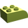 Duplo Limette Backstein 2 x 3 mit Gebogenes Oberteil (2302)