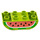 Duplo Lime Palikka 2 x 4 jossa Kaareva Pohja jossa Watermelon Pohja (77959 / 98224)