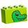 Duplo Lime Brick 2 x 4 x 2 with Dinosaur Head (31111 / 43518)