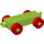 Duplo Limette Auto Chassis 2 x 6 mit rot Räder (Moderne offene Anhängerkupplung) (14639 / 74656)
