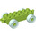 Duplo Lime Car Chassis 2 x 6 with Wheels (2312 / 14639)