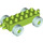 Duplo Lime Chassis 2 x 6 with Light Blue Wheels (14639)