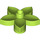 Duplo Lime Flower with 5 Angular Petals (6510 / 52639)