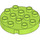 Duplo Lime Round Plate 4 x 4 with Hole and Locking Ridges (98222)