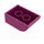 Duplo Magenta Steen 2 x 3 met Gebogen bovenkant (2302)