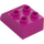 Duplo Magenta Kloss 2 x 3 med Böjd topp (2302)