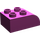 Duplo Magenta Brick 2 x 3 with Curved Top (2302)