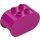 Duplo Magenta Brick 2 x 4 x 2 with Rounded Ends (6448)