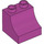 Duplo Magenta Brick with Curve 2 x 2 x 1.5 (11169)