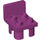 Duplo Magenta Chair 2 x 2 x 2 mit Noppen (6478 / 34277)