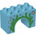 Duplo Mittleres Azure Bogen Backstein 2 x 4 x 2 mit Seaweed und Bubbles (11198 / 68245)