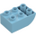 Duplo Medium Azure Brick 2 x 3 with Inverted Slope Curve (98252)