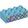 Duplo Medium Azure Brick 2 x 4 with Fish Scales (3011 / 84803)