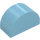 Duplo Medium Azure Brick 2 x 4 x 2 with Curved Top with Face and Clouds (31213 / 105451)