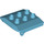 Duplo Medium Azure Roof for Cabin (4543 / 34558)