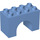 Duplo Medium blauw Boog Steen 2 x 4 x 2 (11198)