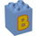 Duplo Medium Blue Brick 2 x 2 x 2 with &#039;B&#039; (21273 / 31110)