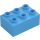 Duplo Mittelblau Stein 2 x 3 (87084)