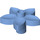 Duplo Medium blauw Bloem met 5 Angular Bloemblaadjes (6510 / 52639)