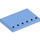 Duplo Medium Blue Tile 4 x 6 with Studs on Edge (31465)