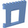 Duplo Azul medio pared 1 x 8 x 6 con Puerta (Derecha) (51261)